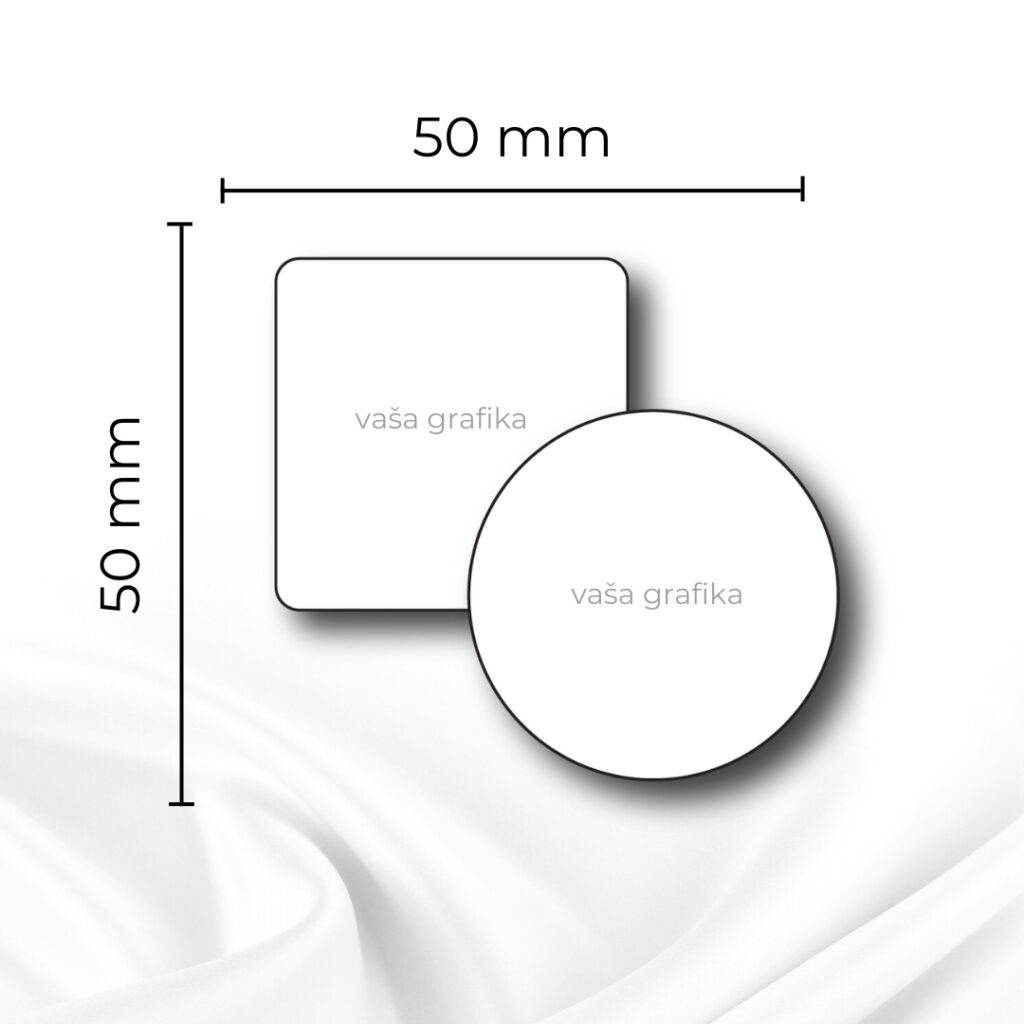 Papirnate nalepke 50x50 mm